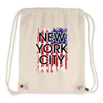 New York City Flag Design - Stanley/Stella Recycled Gym Bag - natural - Front