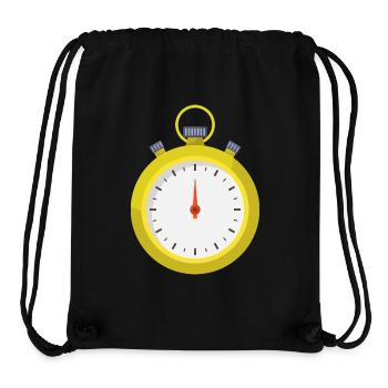 Stoppuhr - Stanley/Stella recycelter Gym Bag - Schwarz - Vorne