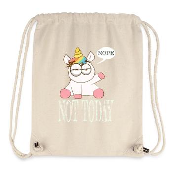 Slumbering Unicorn Not Today - Stanley/Stella Recycled Gym Bag - natural - Front