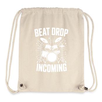 Schlagzeug Beat Drop Incoming Drumset Drums - Stanley/Stella recycelter Gym Bag - Naturweiß - Vorne