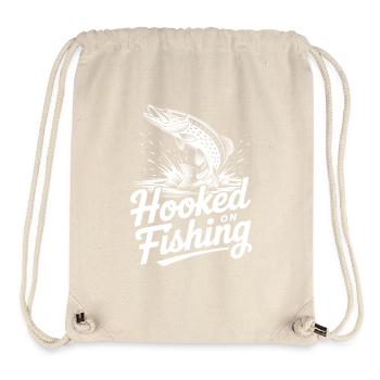 Hooked on Fishing - Stanley/Stella recycelter Gym Bag - Naturweiß - Vorne