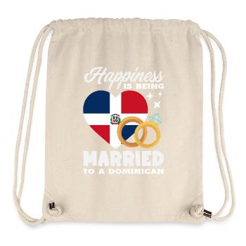 Drapeau de la République dominicaine Dom Rep Pride - Sac à cordon recyclé Stanley/Stella - blanc naturel - Devant