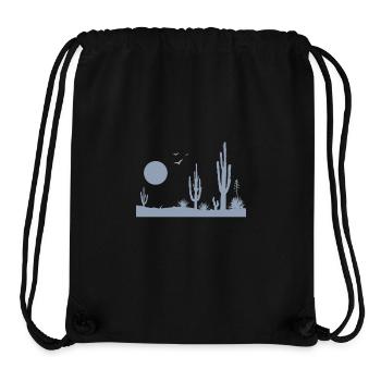 Wüste Wüstenlandschaft - Stanley/Stella recycelter Gym Bag - Schwarz - Vorne