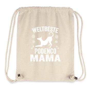 Beste Podenco Mama spanischer Windhund - Stanley/Stella recycelter Gym Bag - Naturweiß - Vorne