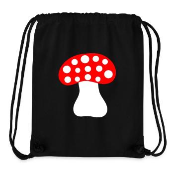Fliegenpilz, Pilz im Wald Geschenk - Stanley/Stella recycelter Gym Bag - Schwarz - Vorne