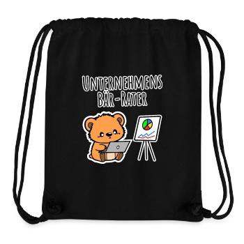 Der niedliche kleine Unternehmens-Bär-Rater ist da - Stanley/Stella recycelter Gym Bag - Schwarz - Vorne