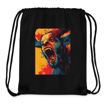 The Devil mit Pentagramm - Stanley/Stella recycelter Gym Bag - Schwarz - Vorne