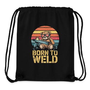 Teddybär Schweißer schweißen Stahlbau Metallbau - Stanley/Stella recycelter Gym Bag - Schwarz - Vorne