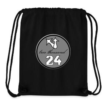 deux mille, 2024, Nouvel An, Bonheur, 11, Onzième - Sac à cordon recyclé Stanley/Stella - noir - Devant