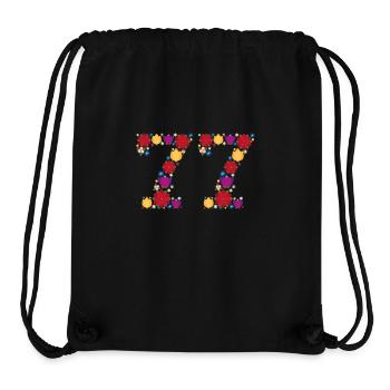 Flowers 77 - Stanley/Stella Recycled Gym Bag - black - Front