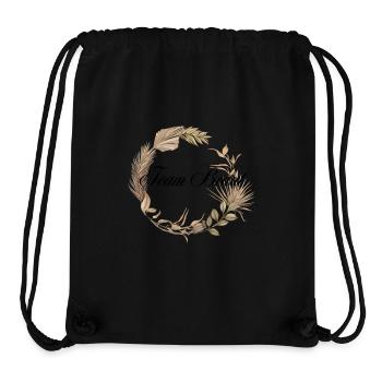 Team Braut Boho Kranz - Stanley/Stella recycelter Gym Bag - Schwarz - Vorne