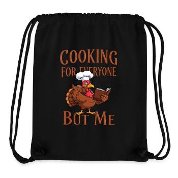 Cooking grouch turkey - Stanley/Stella Recycled Gym Bag - black - Front