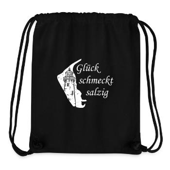 Amrum Urlaub Glück schmeckt salzig - Stanley/Stella recycelter Gym Bag - Schwarz - Vorne