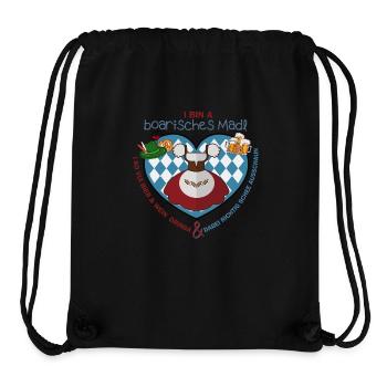 I bin a boarisches Madl - Stanley/Stella recycelter Gym Bag - Schwarz - Vorne