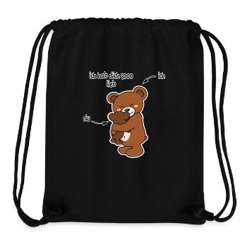 Süß! Teddy und kleiner Bruder, kleine Schwester - Stanley/Stella recycelter Gym Bag - Schwarz - Vorne