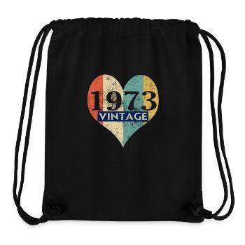 Weinlese 1973 Retro - Stanley/Stella recycelter Gym Bag - Schwarz - Vorne