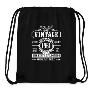 Vintage 1961 The Birth Of Legends - Stanley/Stella Recycled Gym Bag - black - Front