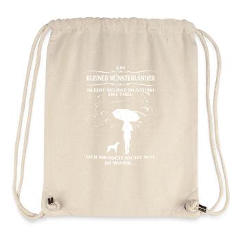 Hundeshirt für Hundehalter & Kleiner Münsterländer - Stanley/Stella recycelter Gym Bag - Naturweiß - Vorne