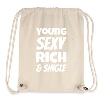Jeune sexy Riche et célibataire - Sac à cordon recyclé Stanley/Stella - blanc naturel - Devant