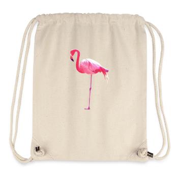 Pink Flamingo - Stanley/Stella Recycled Gym Bag - natural - Front