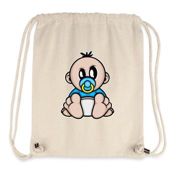 baby junge schwangerschaft - Stanley/Stella recycelter Gym Bag - Naturweiß - Vorne