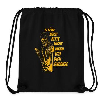 Bitte nicht Stören - Stanley/Stella recycelter Gym Bag - Schwarz - Vorne
