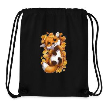 Cute baby fox - Stanley/Stella Recycled Gym Bag - black - Front