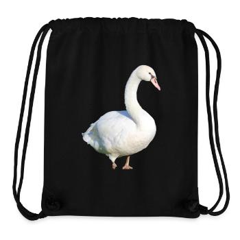 Schwan Ente Vogel Gans - Stanley/Stella recycelter Gym Bag - Schwarz - Vorne