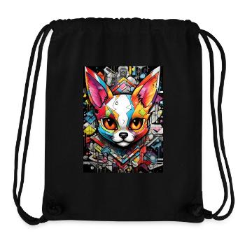 [MB] The alluring gaze of the fox - Stanley/Stella Recycled Gym Bag - black - Front