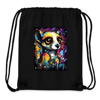 [MB] Friendly Googly-Eyed Adventure - Stanley/Stella Recycled Gym Bag - black - Front