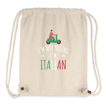 I'm Italian - Stanley/Stella recycelter Gym Bag - Naturweiß - Vorne