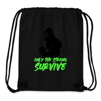 gorilla strong - Stanley/Stella recycelter Gym Bag - Schwarz - Vorne