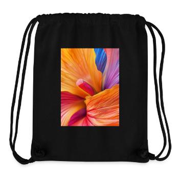 Abstract Petal 3 - Stanley/Stella Recycled Gym Bag - black - Front