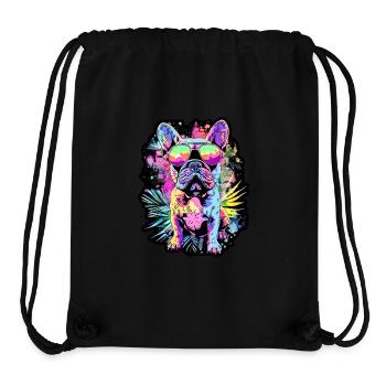 Small Bulldog - Stanley/Stella Recycled Gym Bag - black - Front