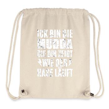 Ick Bin Die Mudda - Stanley/Stella recycelter Gym Bag - Naturweiß - Vorne