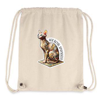 Sphynxess, Artistic Spynx Cat - Stanley/Stella Recycled Gym Bag - natural - Front