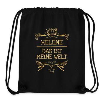 Helene als Mädchenname - Stanley/Stella recycelter Gym Bag - Schwarz - Vorne