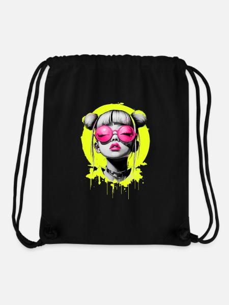 NEon Girl - Stanley/Stella recycelter Gym Bag - Schwarz