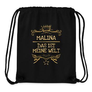 Maiden's name Malina - Stanley/Stella Recycled Gym Bag - black - Front