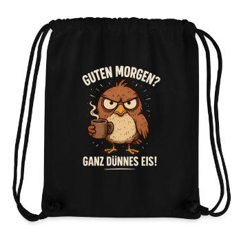 Good Morning Very Thin Bird Coffee - Stanley/Stella Recycled Gym Bag - black - Front
