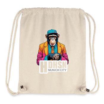 Haidhausen - Für stylishe Münchner - Stanley/Stella recycelter Gym Bag - Naturweiß - Vorne