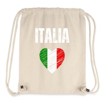 Ich liebe Italien, Flagge Italiens - Stanley/Stella recycelter Gym Bag - Naturweiß - Vorne