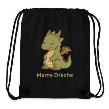 Mama Drache – Shirt für stolze Mütter - Stanley/Stella recycelter Gym Bag - Schwarz - Vorne