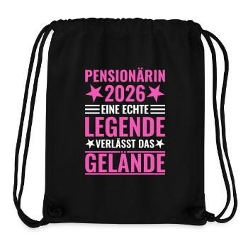 Pensionärin 2026 Eine Legende verlässt das Gelände - Stanley/Stella recycelter Gym Bag - Schwarz - Vorne