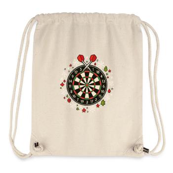 Darts Winter Design Schneemann & Christbaumkugel - Stanley/Stella recycelter Gym Bag - Naturweiß - Vorne