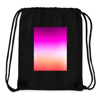 Strahlender Pastell-Sonnenuntergangsgradient - Stanley/Stella recycelter Gym Bag - Schwarz - Vorne