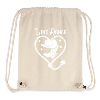 Line Dance Heart Lasso - Stanley/Stella Recycled Gym Bag - natural - Front