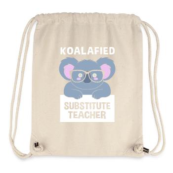 Vertretungslehrer Aushilfslehrer Ersatzlehrerin - Stanley/Stella recycelter Gym Bag - Naturweiß - Vorne