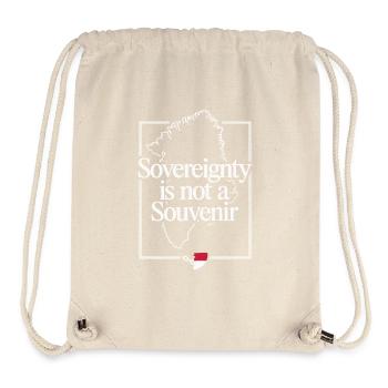 Greenland Sovereignty Protest - Stanley/Stella Recycled Gym Bag - natural - Front