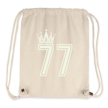 Königliche 77 Ziffern - Stanley/Stella recycelter Gym Bag - Naturweiß - Vorne